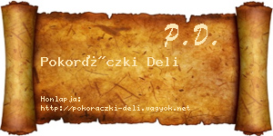 Pokoráczki Deli névjegykártya